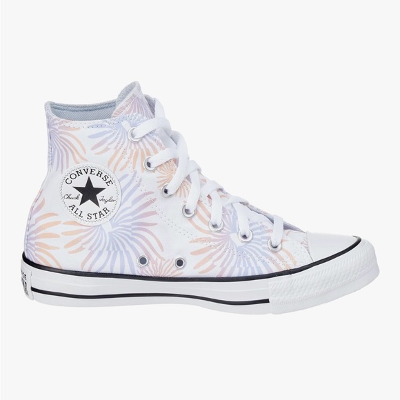 Converse Women's High-Top Sneakers - Pastel Palm Floral - Picture 2 of 9